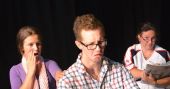 Pic11 Cast rehearsing in  Dont talk to the Actors