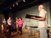 879 Cast rehearsing in  Dont talk to the Actors