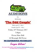 2017 Auditions for 7 people for The Odd Couple JPG Flyer